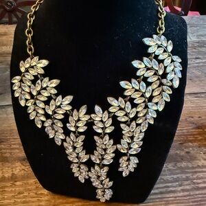 Elegant Gold and Silver Leaf Necklace